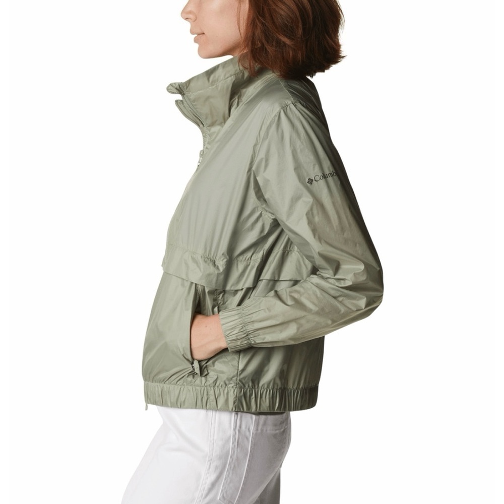 Columbia Women's Sunny City Windbreaker in Safari Green Size S - Picture 2 of 11